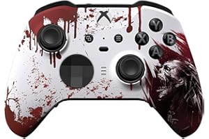 Custom Controllerzz Elite Series 2 Controller Compatible With Xbox One, Xbox Series S, and Xbox Series X (Bloody Zombie)