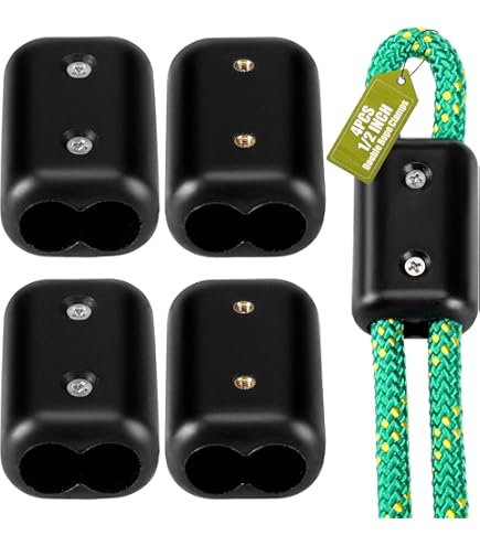 Amazon.com: E-Z -TY 3/8 Inch (9 mm) Double OT Reusable Rope Clamps