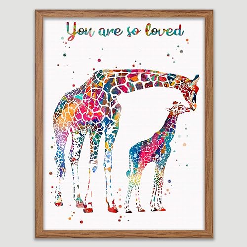 giraffe wall art for nursery