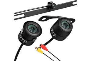 TOPTIERPRO Backup Camera for Car AHD 3-in-1 Night Vision Reverse Camera for Cars & Trucks, Waterproof Front View/Rear View Camera, Universal Back up Camera for RV, SUV, Pickup