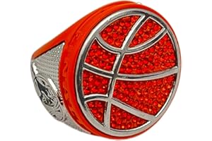 GENERIC Discount Sports Rings, DELUXE BASKETBALL FINALIST RING — Assorted colors, Painted Body with stones, Player Ring, Player Award