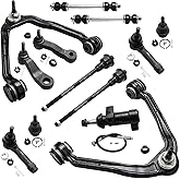 Detroit Axle - AWD Front End 13pc Suspension Kit for Silverado Sierra Chevy GMC Avalanche Suburban Yukon XL 1500 Tahoe Escala