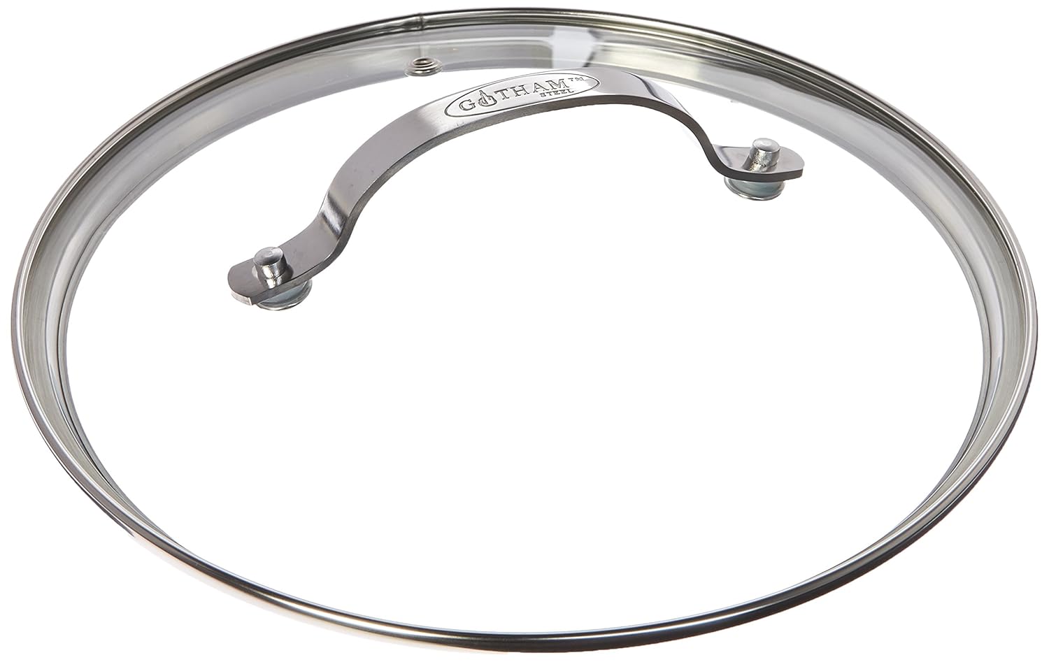 Gotham Steel Clear Tempered Glass Vented Lid - Prevents Pots and Pans from Messy Spillovers (9.5-inch Lid)