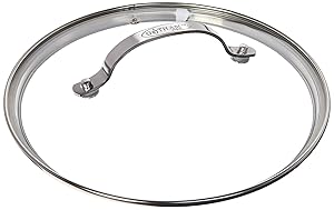 Gotham Steel Clear Tempered Glass Vented Lid - Prevents Pots and Pans from Messy Spillovers (9.5-inch Lid)