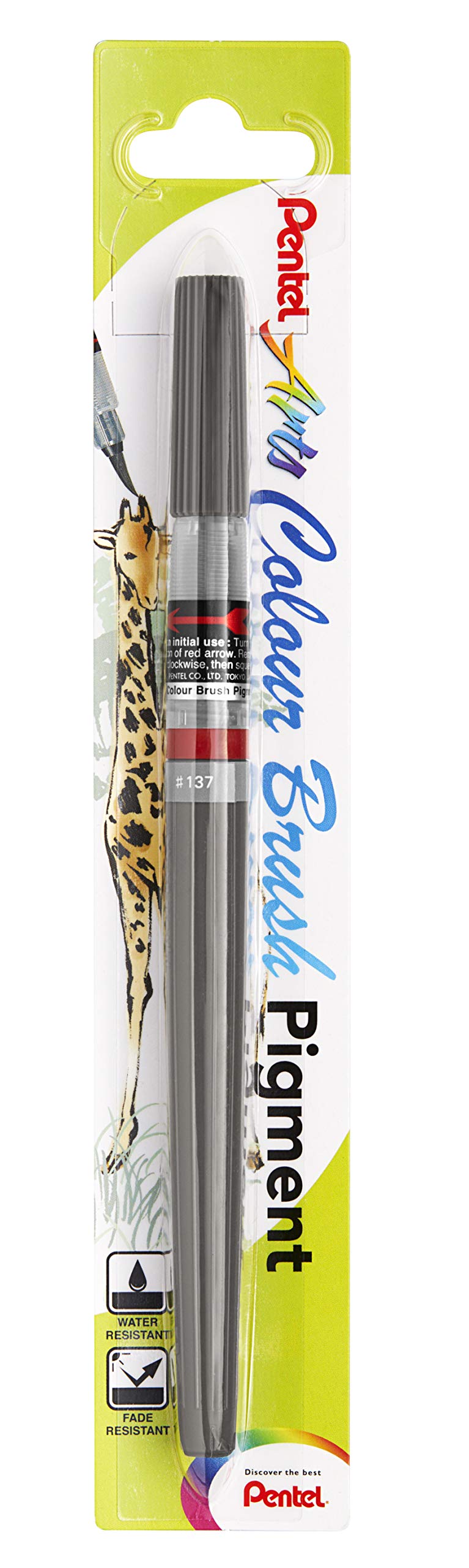 Pentel Colour Brush Pigment Ink - Grey — image 1