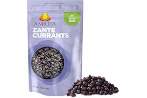 Amrita Zante Black Currant 2 lb | No Added Sugar, Naturally Sweet, Gluten Free Dried Fruit | Packed Fresh in Resealable Bags | Dried Currants, Vegan Snacks, Healthy Snacks