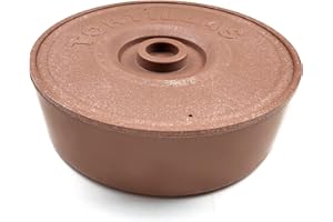 HAWOK Tortilla Warmer with Lid, Pancake Keeper, Food Container, Microwavable Tortilla Keeper, Brown