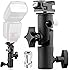 Anwenk Camera Flash Speedlite Mount Swivel Light Stand Bracket with Umbrella Reflector Holder for Camera DSLR Nikon Canon Pentax Olympus and other DSLR Flashes Studio Light LED Light