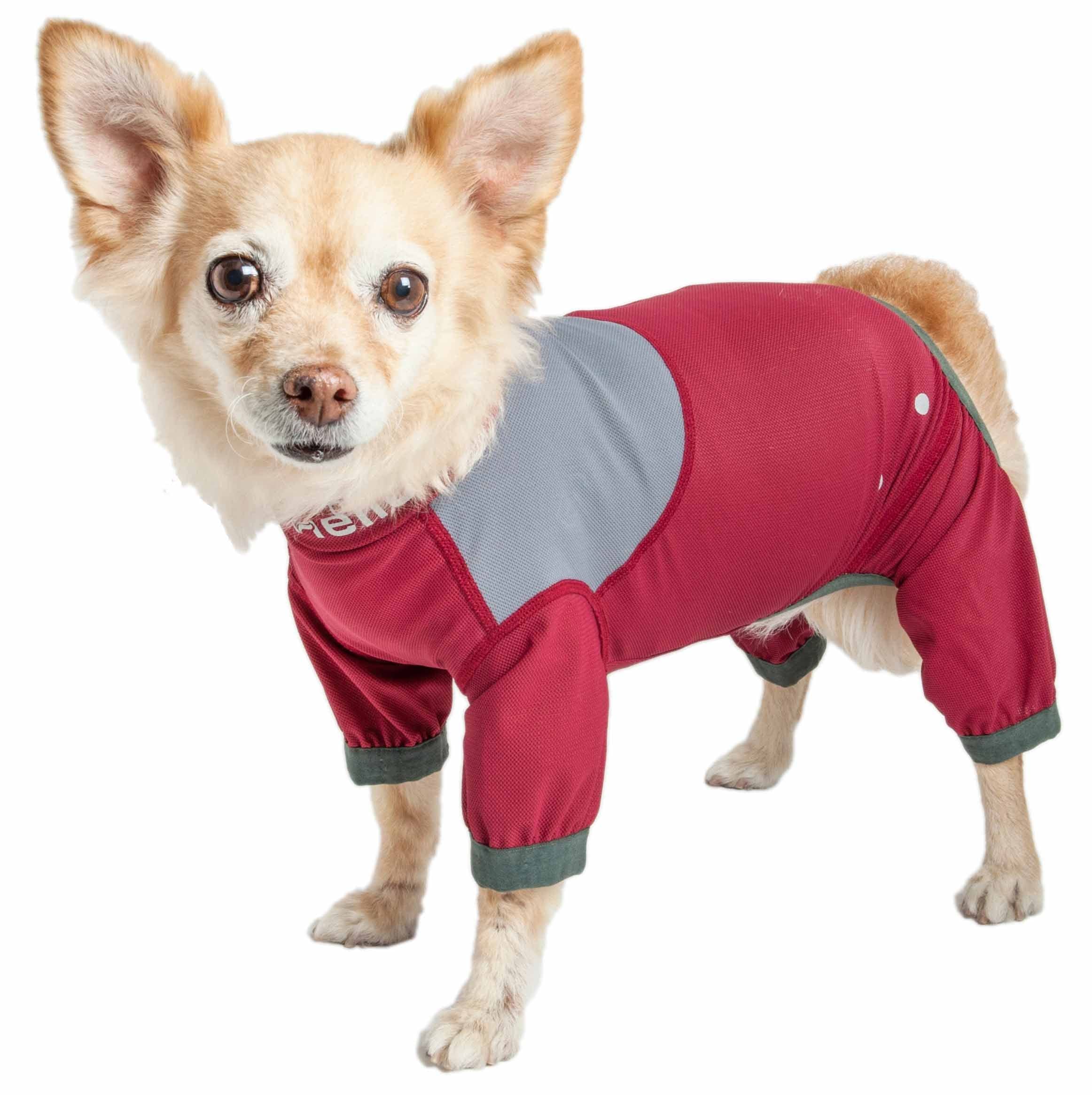 Dog Helios ® ‘Tail Runner’ Lightweight 4-Way-Stretch Breathable Full Bodied Performance Dog Track Suit