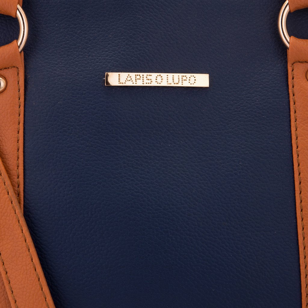 lapis o lupo women's blue handbag ( blue ,llhb0013bl)