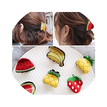 Amazon Com 1pcs Women Hair Clip Pins With Cute Mini Fruit Shape