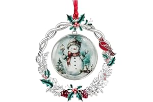 PTCRMG Christmas Snowman Christmas Tree Christmas Garland Christmas Wreath Ornaments Christmas Tree Glass Ornament Window Door Christmas Pendant Decorations Home Decor
