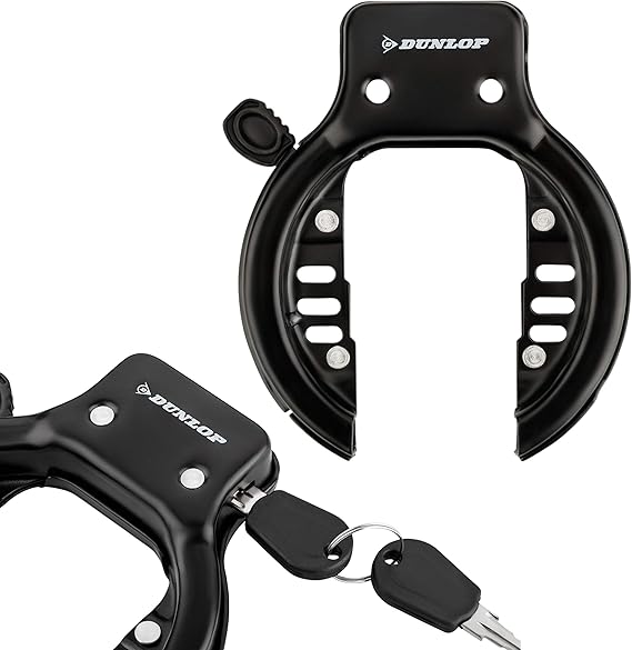 DUNLOP Universal Heavy Duty Bicycle Frame Lock EasyLock System 2 Keys
