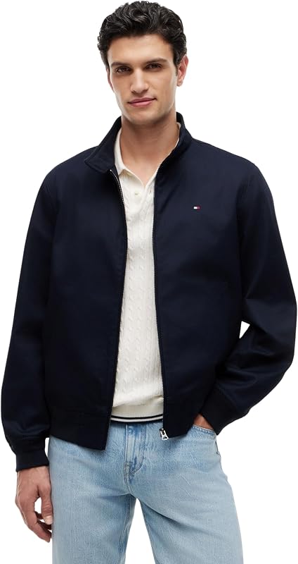 Veste classique Harrington MW0MW43468 pour homme, bleu (Desert Sky), M