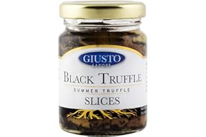 Giusto Sapore Italian Black Summer Truffles - Premium Gourmet Brand - Imported from Italy and Family Owned (Sliced), 3.0 oz