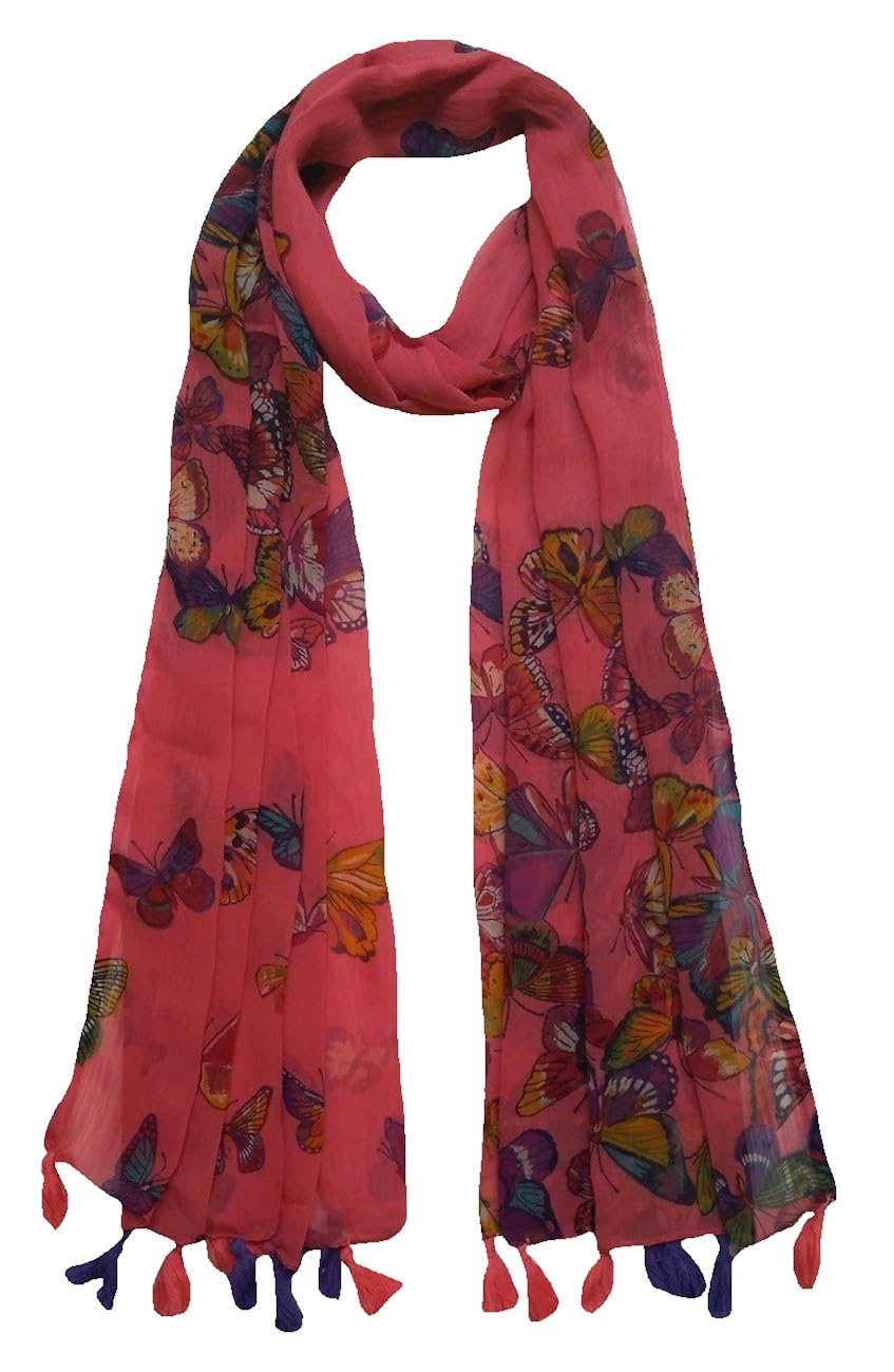 fusfus women's polycotton stoles(f0152, multicolour, free size) - set of 6