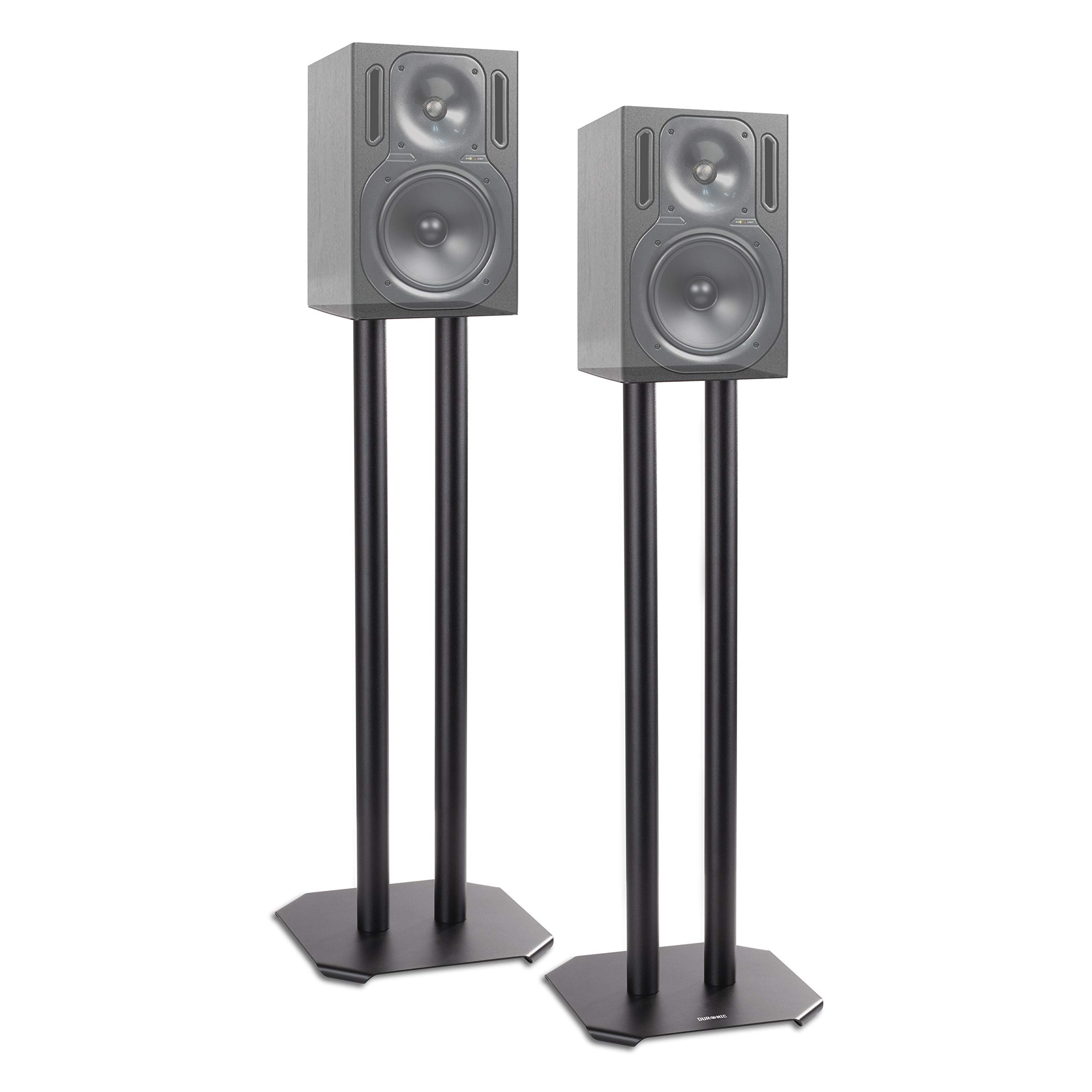Duronic Speaker Stands SPS1022 Two Floor Speaker Stand for Bluetooth Speakers Loud Speaker Pair, Mount for Hifi Speakers With Stand Home Cinema (Medium)