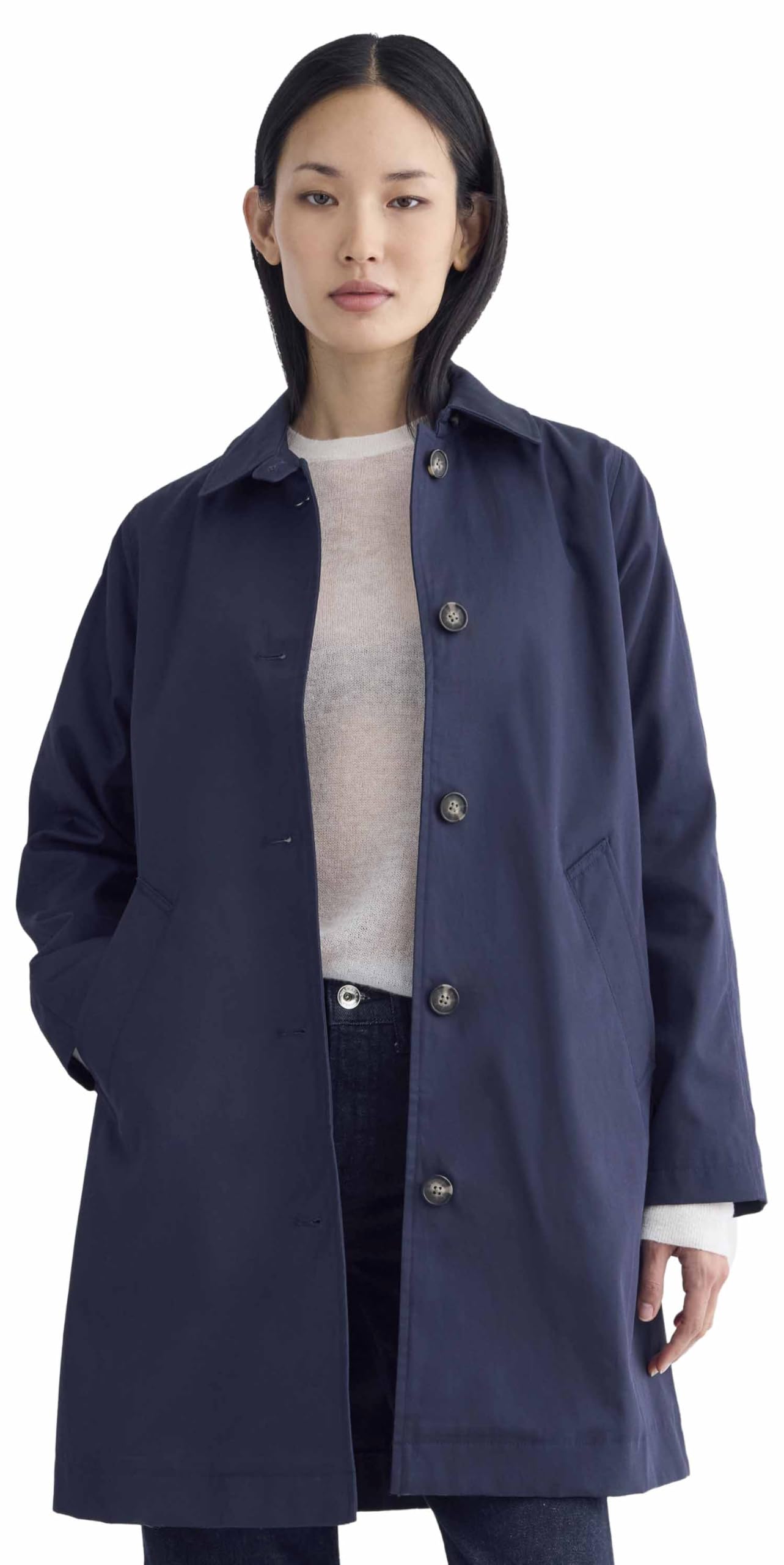 Photo 1 of Everlane - The Mac Coat - Navy S