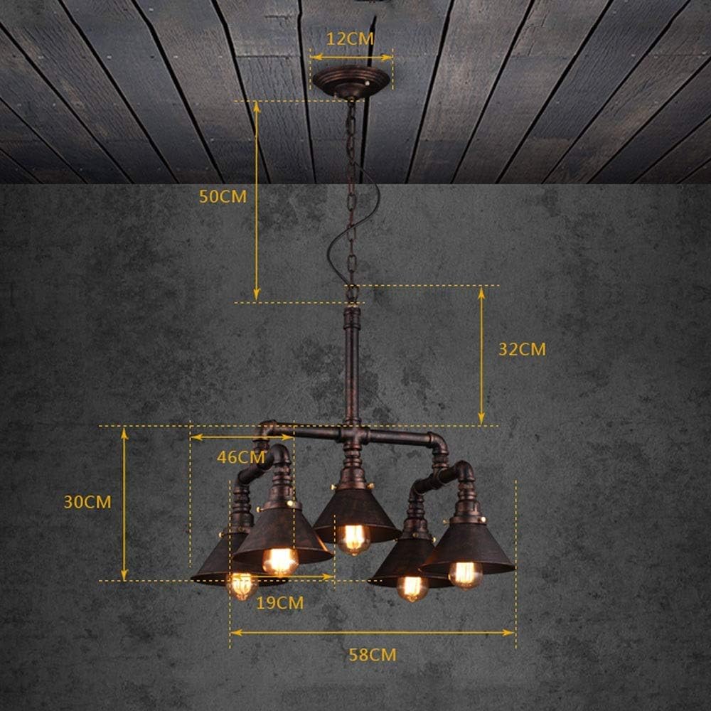 LAMP Dekorative Kronleuchter-Retro-Stil Pendelleuchte, Industrielle