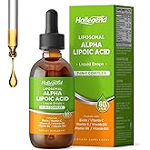 Liposomal Liquid Alpha Lipoic Acid Drops, 600 MG R-Alpha Lipoic Acid Supplement with Biotin & Multivitamins, ALA for Antioxidant, Brain Health and Nerve Support, Pineapple Flavor, Sugar Free, 2 FL OZ
