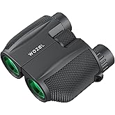 10x25 High Power Binoculars with HD Vision - Wozel Compact Binoculars for Low Light & Night View - Portable Adult Binocular for Bird Watching, Hunting, Stargazing and Travel Gifts for Men Women