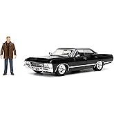 Jada Supernatural 1:24 1967 Chevy Impala Die-cast Car w/Dean Winchester Die-cast Figure, Toys for Kids and Adults