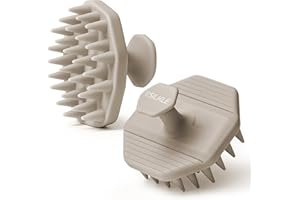 SILKLE Silicone Scalp Scrubber - Massage Shampoo Brush, Soft Bristles for Hair Growth & Dandruff Removal - Ergonomic Design, 
