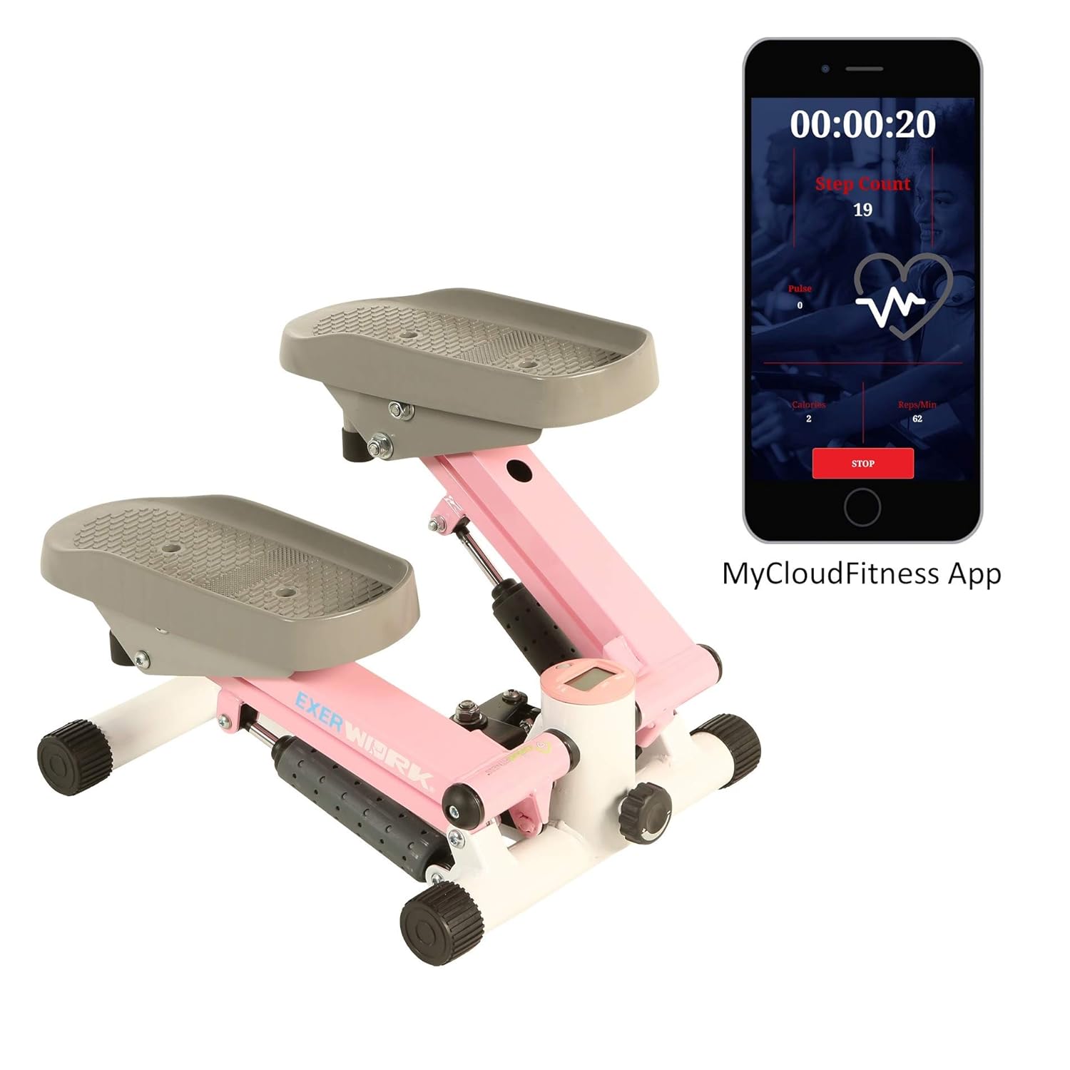 Clearance Up To 70 Exerpeutic Exerwork 850 Bluetooth Smart Cloud Fitness Extended Capacity Mini Stepper With Adjustable Step Height Free App And Workout Goal Setting Sports Outdoors Hot Sales Addup Music Com
