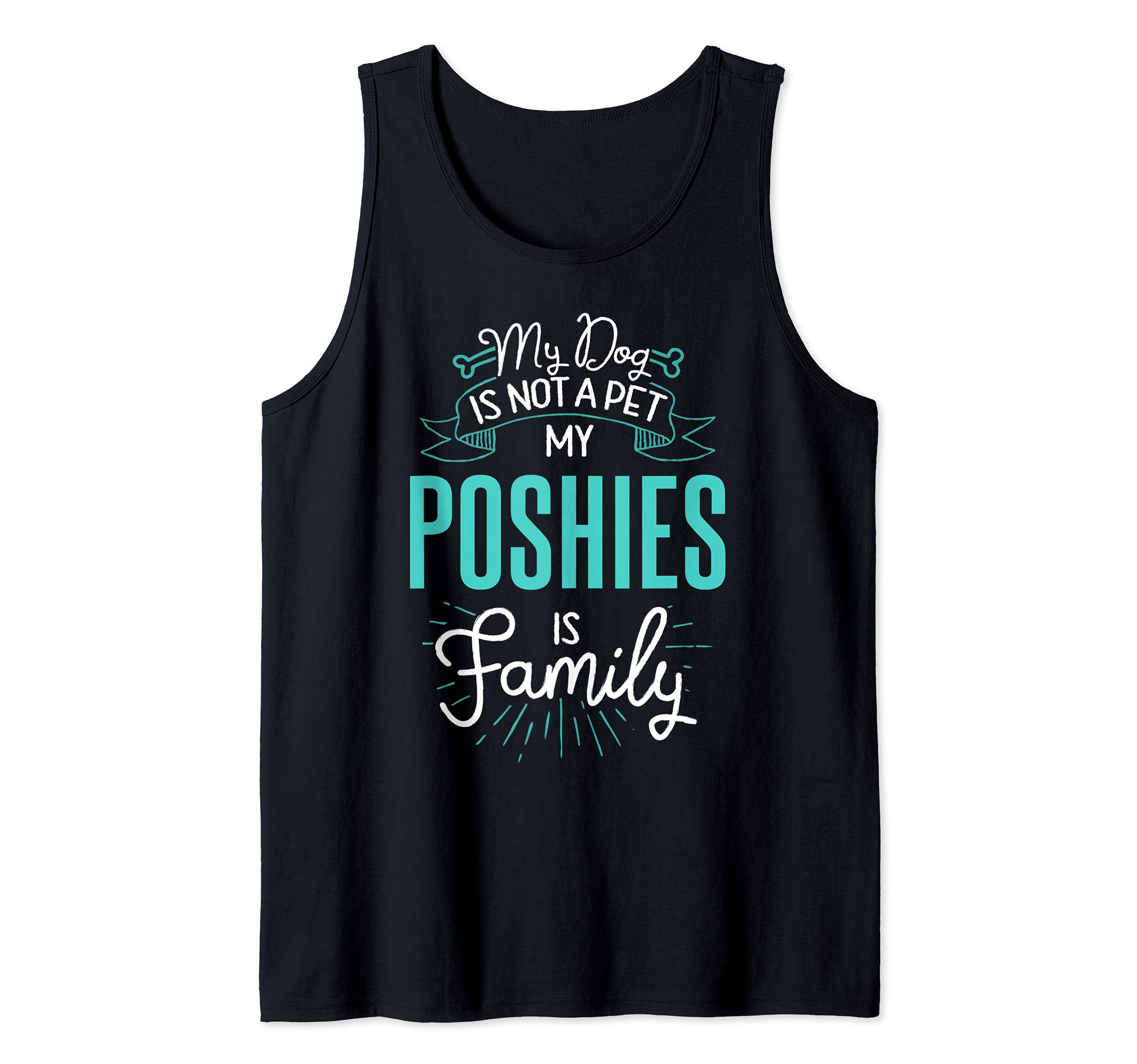Cute Poshies Design Family Dog Giftn Tank Top
