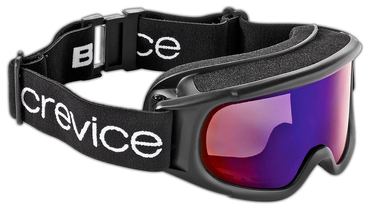 Black Crevice Women's Ski Goggles Black Schwarz/Smoke Blue Size:One Size