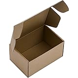 BIOBROWN Corrugated Box Cardboard Box Perfect for Shipping Mailing - 6" x 4" x 3" - 50 Pack - Kraft