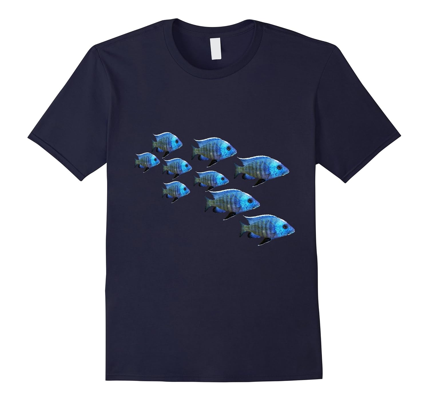 School of Fish t-shirt Beautiful Perch Swimming in the Ocean-ANZ