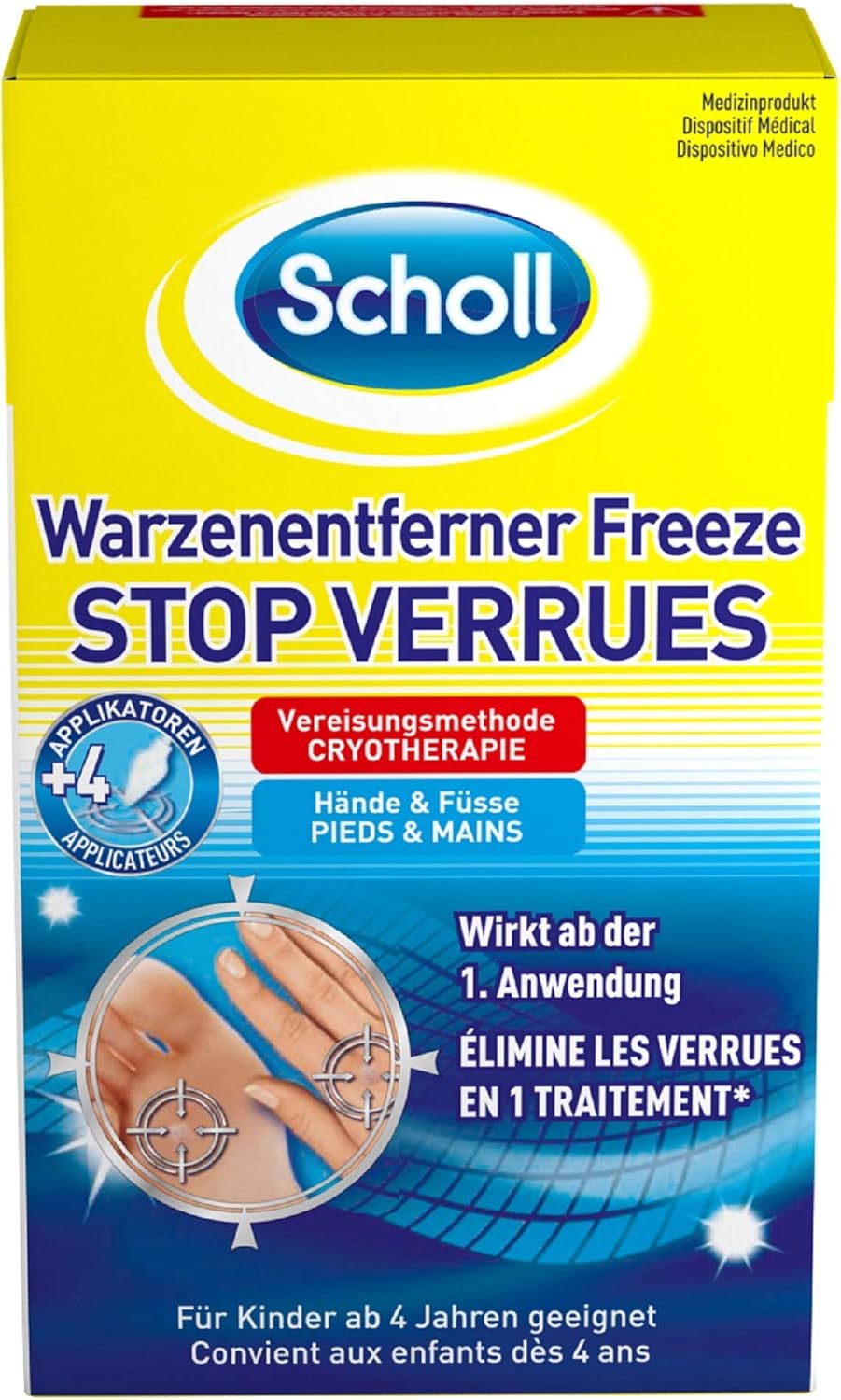Scholl Traitement Stop Verrues Pieds Et Mains Cryotherapie Amazon Fr Hygiasne Et Soins Du Corps
