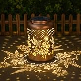 Cawalap Birthday Day Gifts for Women, Hummingbird Solar Lanterns Outdoor | Waterproof Hummingbird Hanging Solar Lights Outside Gardening Gifts, Garden Decor, Mothers Day Gifts for Mom Grandma
