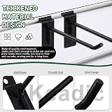 Keadic 20Pcs 4" Heavy Duty Slatwall Hooks Black Stainless Steel for Garage Shop view 4