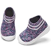 Engtoy Baby Shoes Boys Girls Sock Shoes Slippers Baby Walking Shoes Baby Slip On Sneakers Infant Non-Slip Breathable Slippers with Soft Rubber Sole