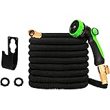 AUTENPOO Expandable Garden Hoses 50 ft, Flexible Outdoor Water Hoses for Yard and Car Wash Retractable Flex Hose with Durable
