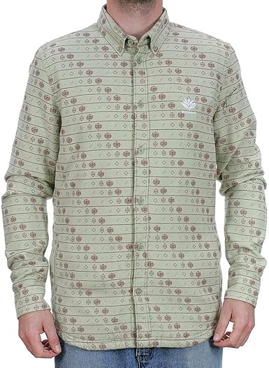 Dc X Magenta Flannel Shirt Beige Medium Amazon Co Uk Clothing