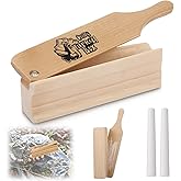 HappyAlley Turkey Box Call with 2 Chalk, Realistic Turkey Calls Box for Hunting, Wooden Gobbler Caller with Realistic Hen Sounds, Spring Hunting Gear Accessories for Beginner and Pro Hunters