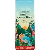 Coffee from Costa Rica Medium Whole Beans, 12OZ 340 Grams, From COOPEAGRI Farm, 100% Arabica Beans, Fair Trade, Roasted Fresh in Small Batches in South Carolina
