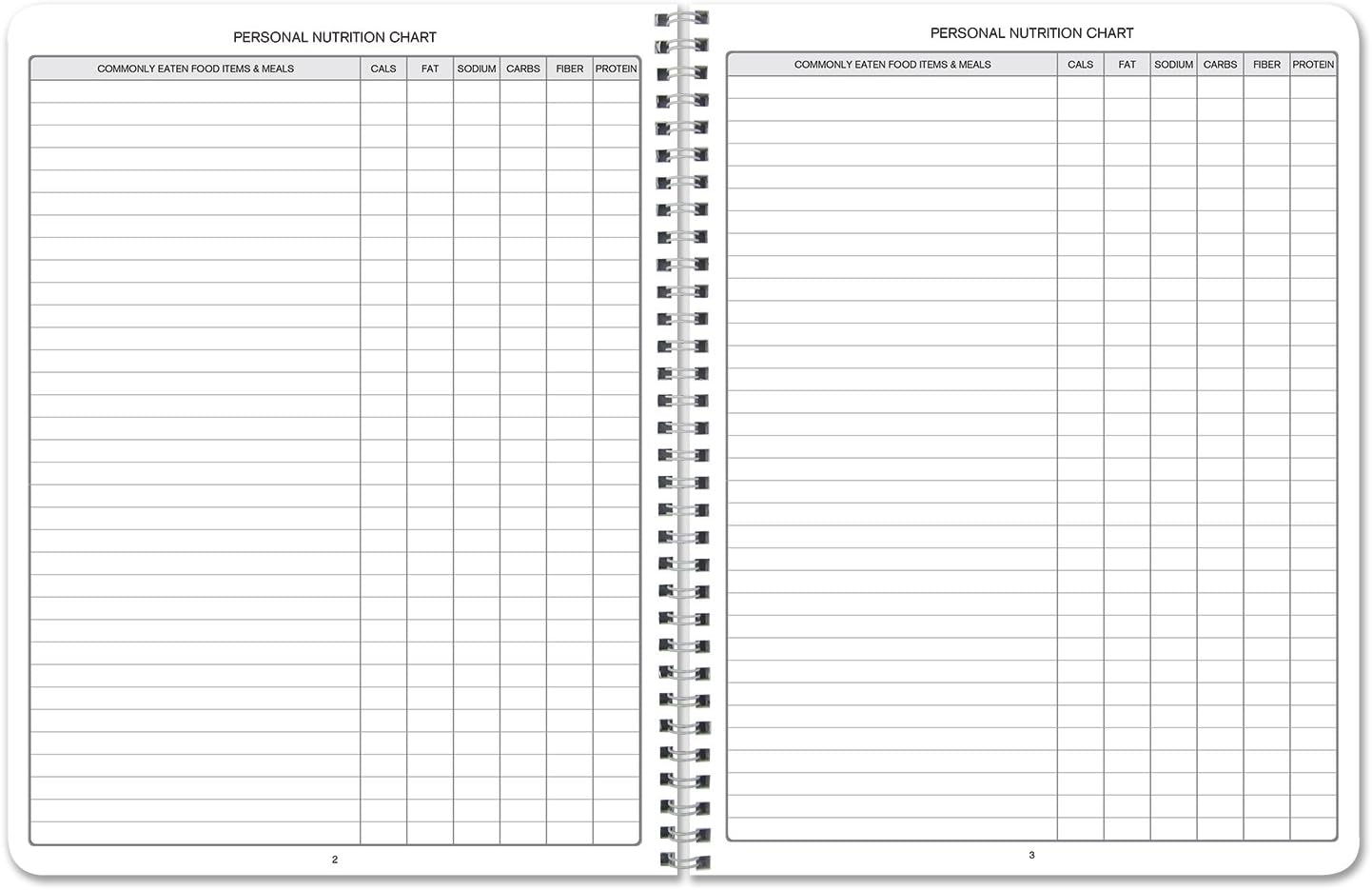 BookFactory Food Journal/Extra Small Food Diary Logbook/Diet Journal Notebook/Book, 120 Pages - 3 1/2 x 5 1/4" (Pocket Sized), Durable Thick Translucent Cover, Wire-O Binding (JOU-120-M3CW-A (Food)) : Record Books : Office Products