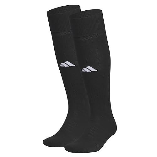 adidas Unisex Rivalry Soccer Socks (2-Pack) Over-the-Calf Athletic Fit for Men & Women