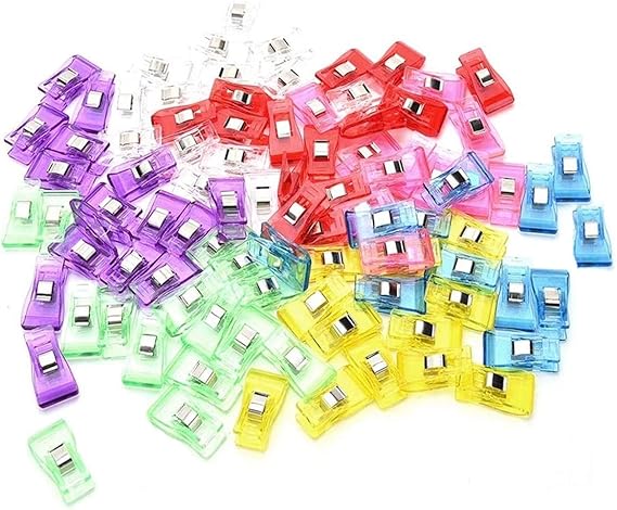 Amazon 仮止めクリップ スタンドクリップ ラスチック製 クリップ Diy 手作り 裁縫用品 便利グッズ 7色 50pcs 待ち針 通販