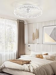 LEDIARY 20 Inch Low Profile Ceiling Fans with