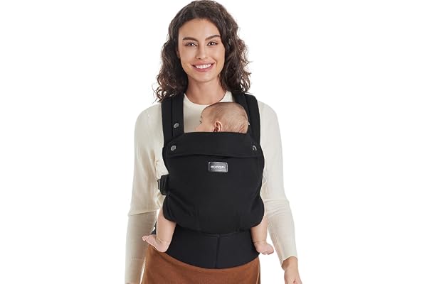 Momcozy Baby Carrier Newborn to Toddler - Ergonomic, Cozy and Lightweight Infant Carrier for 7-44lbs, Effortless to Put On, I