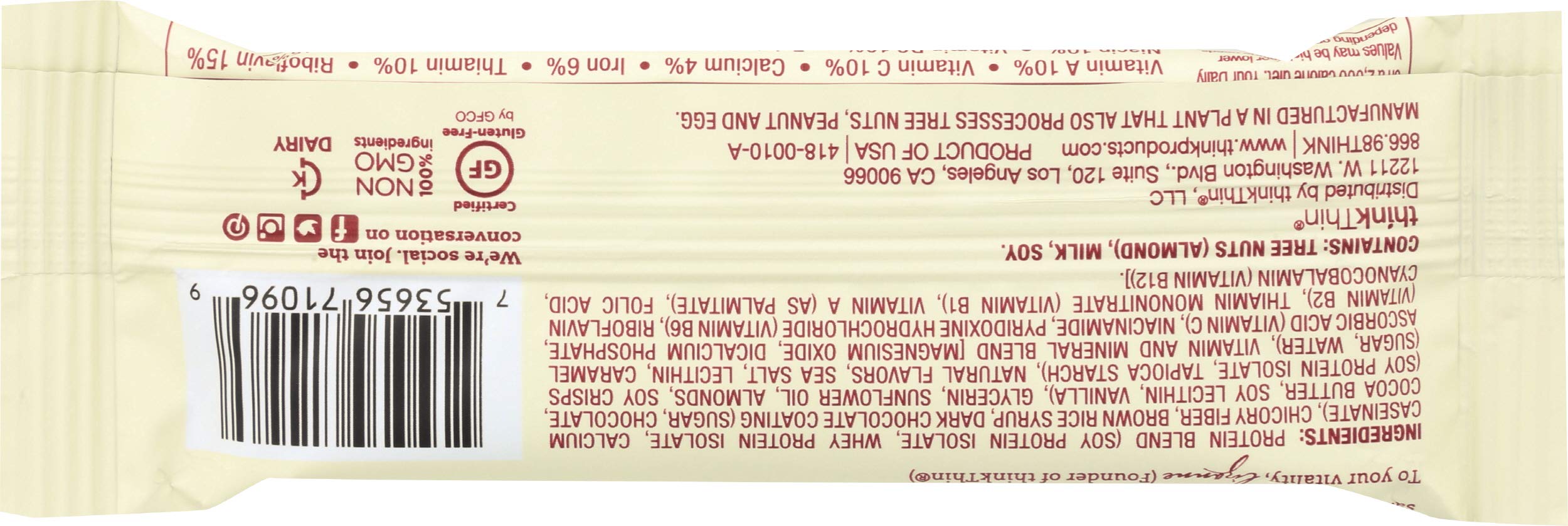 thinkThin Protein Bar, Caramel, 1.41 oz