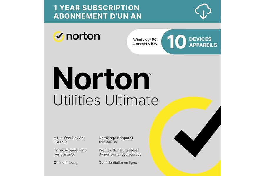 Norton Utiltities Ultimate - cleans and speeds up your PC, Windows PCs only [PC Online code]