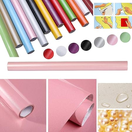 HDM 5M * 61 CM (L*B) dicke PVC Klebefolie –Wasserabweisend selbstklebend DIY Dekofolie Möbel Renovierung Selbstklebefolie Küc