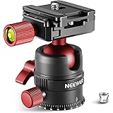 NEEWER Tripod Head, 360° Rotating Panoramic Ball Head with 1/4” Quick Shoe Plate for Tripod Monopod Slider DSLR Camera Camcor
