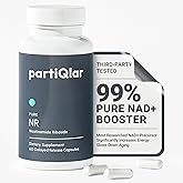 partiQlar NR Supplement Nicotinamide Riboside NAD+ Booster - 60 Capsules | Advanced Nicotinamide Riboside Enteric Capsules for Maximum NAD+ Level Elevation, Longevity, DNA Repair &amp; Vitality Booster
